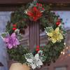 5/1Pcs Glitter Artificial Christmas Flowers Red Berries Xmas Tree Ornaments New Year Gifts Christmas Wedding Party Decorations