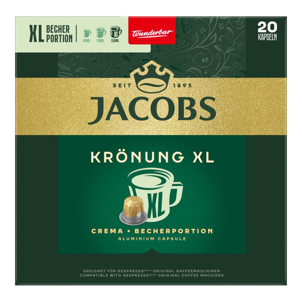 Капсулы для кофемашин Nespresso Jacobs Coronation Crema XL, 20 штук