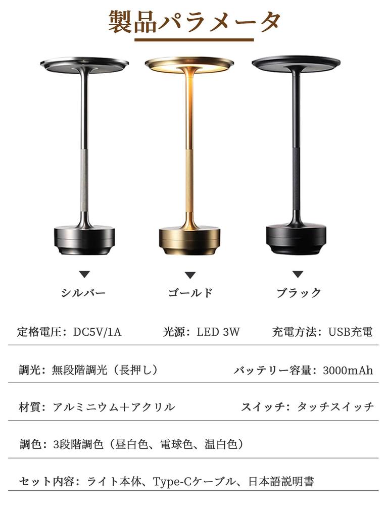 Stylish Retro Cordless Table Lamp with Touch Sensor, Nordic Design, for Bedroom, Tabletop, or Bedside Lighting. Features 3 Color Temperature