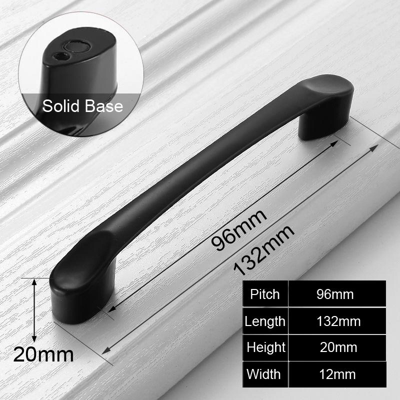 PQB Black Handles for Furniture Cabinet Knobs and Handles Kitchen Handles Drawer Knobs Cabinet Pulls Cupboard Handles Knobs
