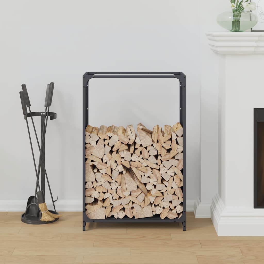 Firewood Rack Anthracite 60 x 28 x 90 cm Cold Rolled Steel
