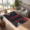 The Cure Crystal Velvet Rug, Custom Name Text Personalized Non‑Slip Floor Mat for Home Decor Gift