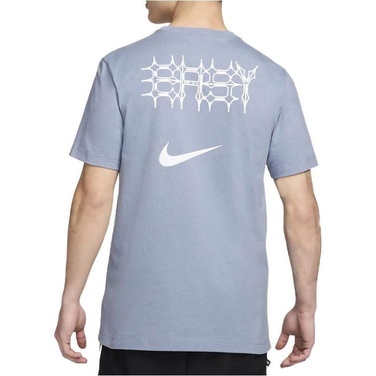 Nike Футболки мужские синие с круглым вырезом умеренного прямого кроя FV8405-493