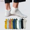 Breathable Men's Short Ankle Cotton Socks New Spring Summer Boat Mesh Short Sock High Quality Casual Male Sokken Gift