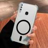 Магнитное кольцо DIY Гелевый чехол для Vivo Y17 Y15 2020 Y12 Y11 Защита от падения с подушками безопасности по углам