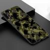 Камуфляжный армейский черный силиконовый чехол для телефона Samsung Galaxy S23 S21 S20 FE S24 S22 Ultra S10E S10 S9 S8 Plus
