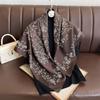 Summer Luxury  Square Silk Scarf Women Satin Print Hijab Scarves Pareo Bandana Female Shawl Wrap Headband Foulard 90*90Cm