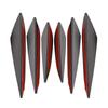 4/6pcs Universal Fit Car Front Bumper Lip Diffuser Splitter Fins Body Spoiler Canards Chin Car Tuning Canard Carbon Fiber