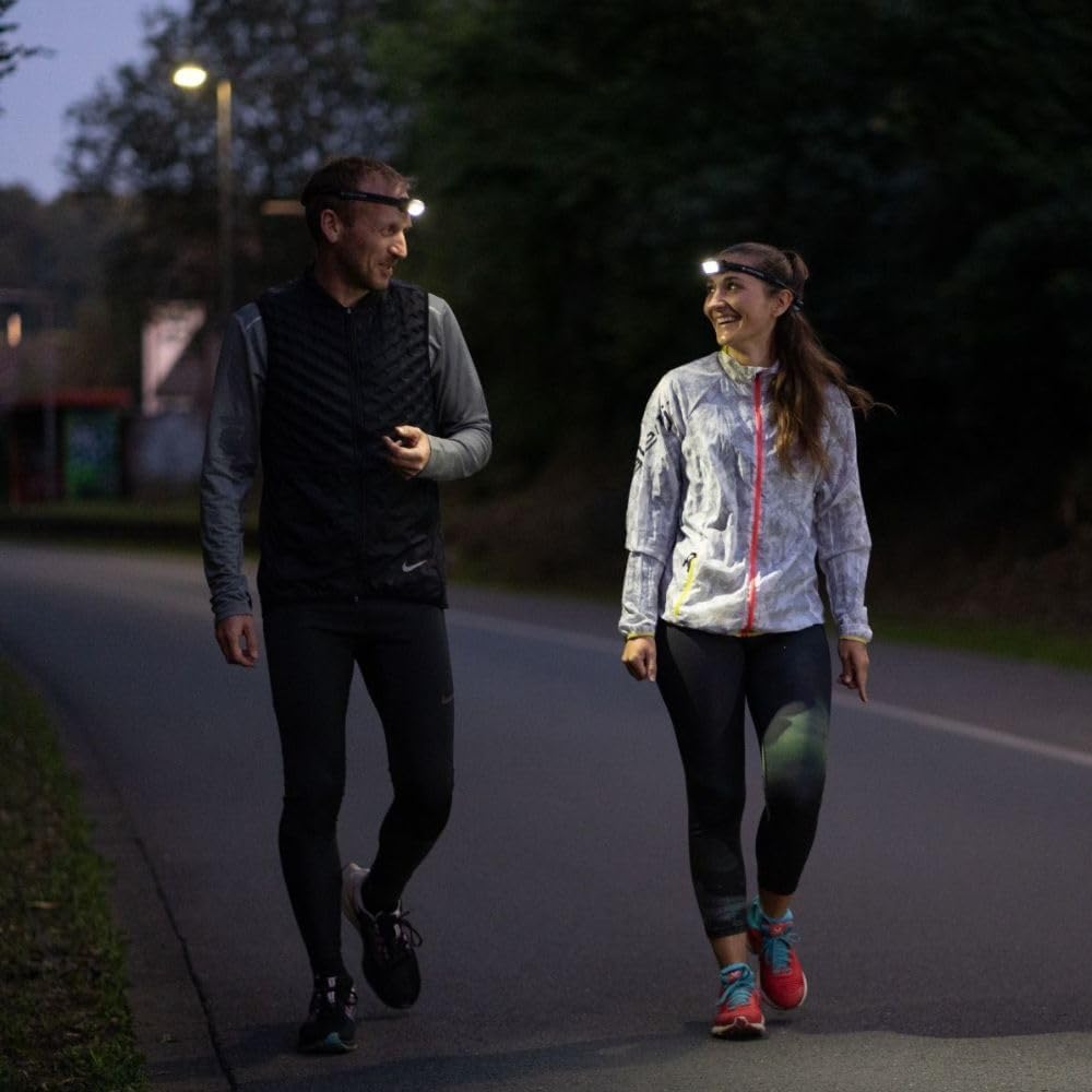 Ledlenser NEO3 LED Perfect for Outdoor Small Headlamp, Black/Blue, Battery-Operated, Lightweight, 97g, Compact, Running, Black/Blue, 502718, [Product