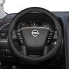 vcxja9 Suitable for Nissan Ultra-Thin Breathable Leather Steering Wheel Cover Suitable for Qashqai J10 J11 March Terrano2 Pathfinder R51 Note E12 
