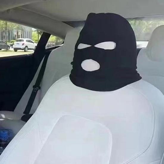 Car Headrest Cover Wear Resistant High Elasticity Easy To Install Wrap Protection Personalized Funny Car Seat Head Cover