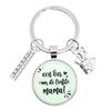 ДЛЯ самой милой Учительницы Брелок Стеклянный Брелок Anneau Porte Clef Спасибо Учительнице Подарок Thank You Dear Teacher Gift Jewelry