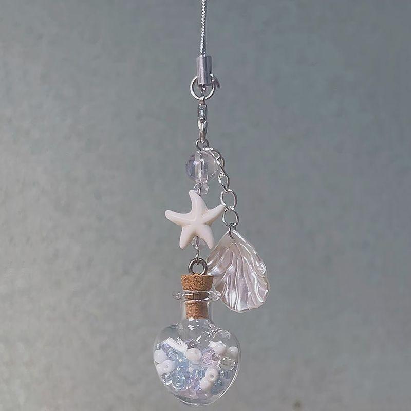 Sweet Christmas Tree Drift Bottle Four-Leaf Clover Pendant Phone Strap Keychain Exquisite Backpack Decoration Accessories Gifts