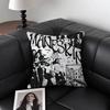 Maneskin Дамиано Давид Винтажная наволочка Квадратная подушка Спальня Диван Досуг Комфорт Подушка Автомобиль Гостиная Украшение для дома