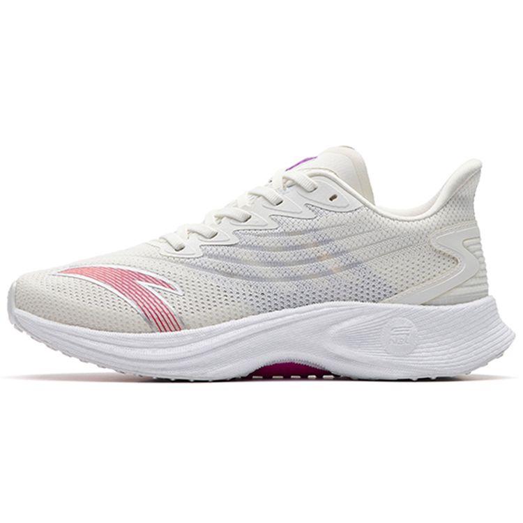Anta Mach 2.0 Lightweight Low-Top Running Shoes Women Sneaker White Purple 122235583-3