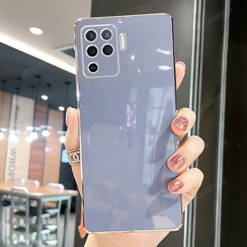 Reno5 Reno6 Роскошный чехол-держатель с покрытием для Oppo Reno 5 6 Lite 10 Pro 7 8 9 4g Reno10 Подставка Силиконовая задняя крышка Reno7 5lite