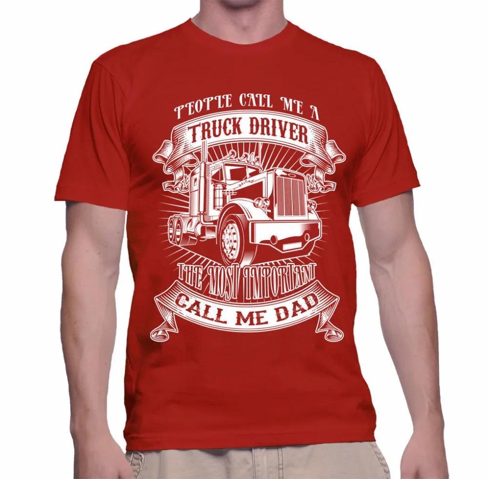 Fashion Trucker Father Humor Dust Road T Shirt 100 Cotton Short Sleeve ONeck Casual Tshirts Loose Top Size S3XL