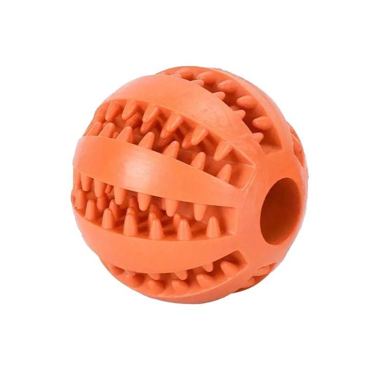 Pet toy leaky food ball Bite resistant teething pet toy ball teething rubber elastic ball