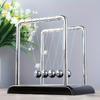 Classic Newtons Cradle Metal Desktop Ornament Black White Sphere Office Home Decor Desk Decoration for Living Room Bedroom Study