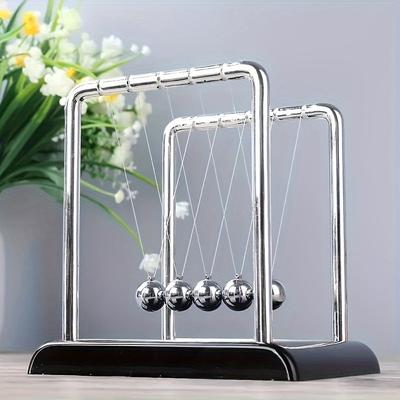 Классический металлический настольный орнамент Newtons Cradle, черная белая сфера, офисный домашний декор, украшение стола для гостиной, спальни, кабинета
