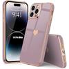 Case - Luxury - for iPhone 14 Pro Max - Purple - Shockproof - Heart Pattern