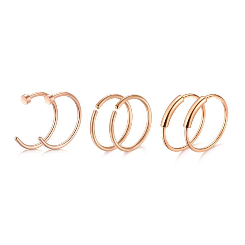 5/6/21 шт 20 г носовые гвоздики из нержавеющей стали ноздри гвоздики винты носовое кольцо пирсинг серебряные золотые сердечки носовые гвоздики