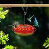 450ml Hummingbird Feeder with Perch And Feeding Ports Outdoor Hanging Wildbird Feeder for Garden Backyard Decor