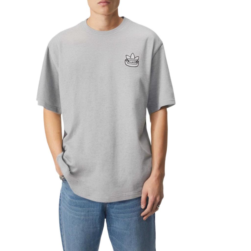 Adidas T Shirt Unisex Medium Heather Gray KC3110