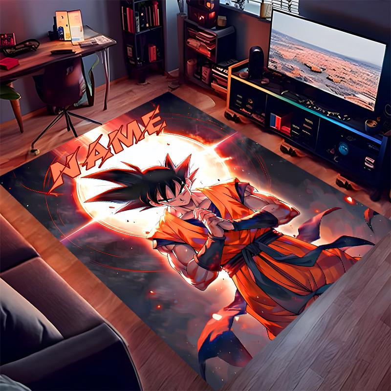 Custom personalization Dragon Ball Print Area Rug - Soft, Washable Non-Slip Indoor Mat,Living Room,Home&Office Decorative Rug