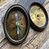 Vintage Brass Nautical Compass - 6 Cm Diameter, Maritime Collectible, Perfect Gift for Him