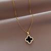 High-Grade Four-Leaf Clover Necklace Fashion Luxury Collarbone Chain Titanium Steel Ladies Necklace Jewellery