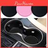 Creative Round Pvc Cup Car Storage Mat Universal Non-slip Car Cup Holder Black