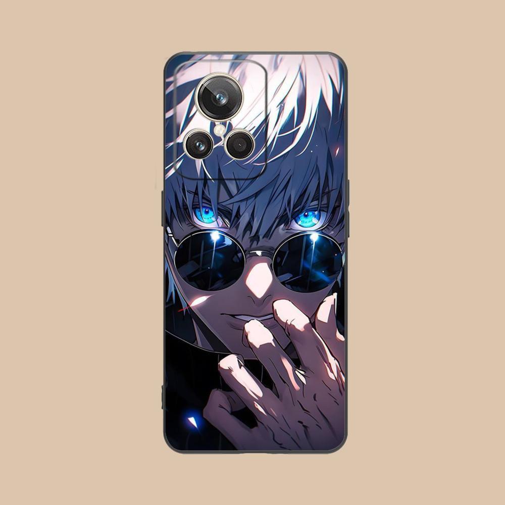 Чехол для телефона Jujutsu Kaisen Сатору Годжо для Realme 15 14 13 12 11 10 9 Pro Plus T i Lite 5G Цветной Печатный Чехол Красивый Чехол