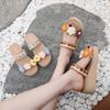Summer Casual Thick-soled Slippers Women's Outer Wear Flowers Bohemian Ethnic Style Slope Heel Non-slip Fashion Eva Shoes