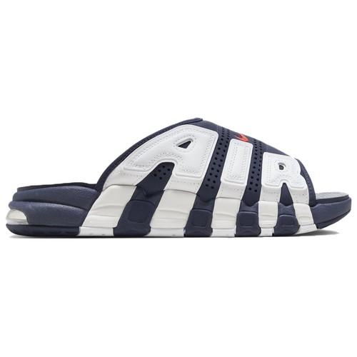 Nike Шлепанцы Air More Uptempo Slide Синий Белый FQ8699-400 Азиатский мужской размер