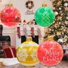 18.9 Inch Giant Inflatable Christmas Ball Outdoor Large PVC Blow Up Ball for Outside Yard Lawn Porch Decoration