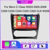 Android 13 Radio For Mercedes Benz C Class W203 2005-2009 C200 C230 C240 C320 C350 CLK W209 GPS Car Video Player Carplay Auto