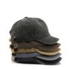 Adjustable Baseball Cap Washed Cotton Bucket Panama Cap Fashion Snapback Cap Summer