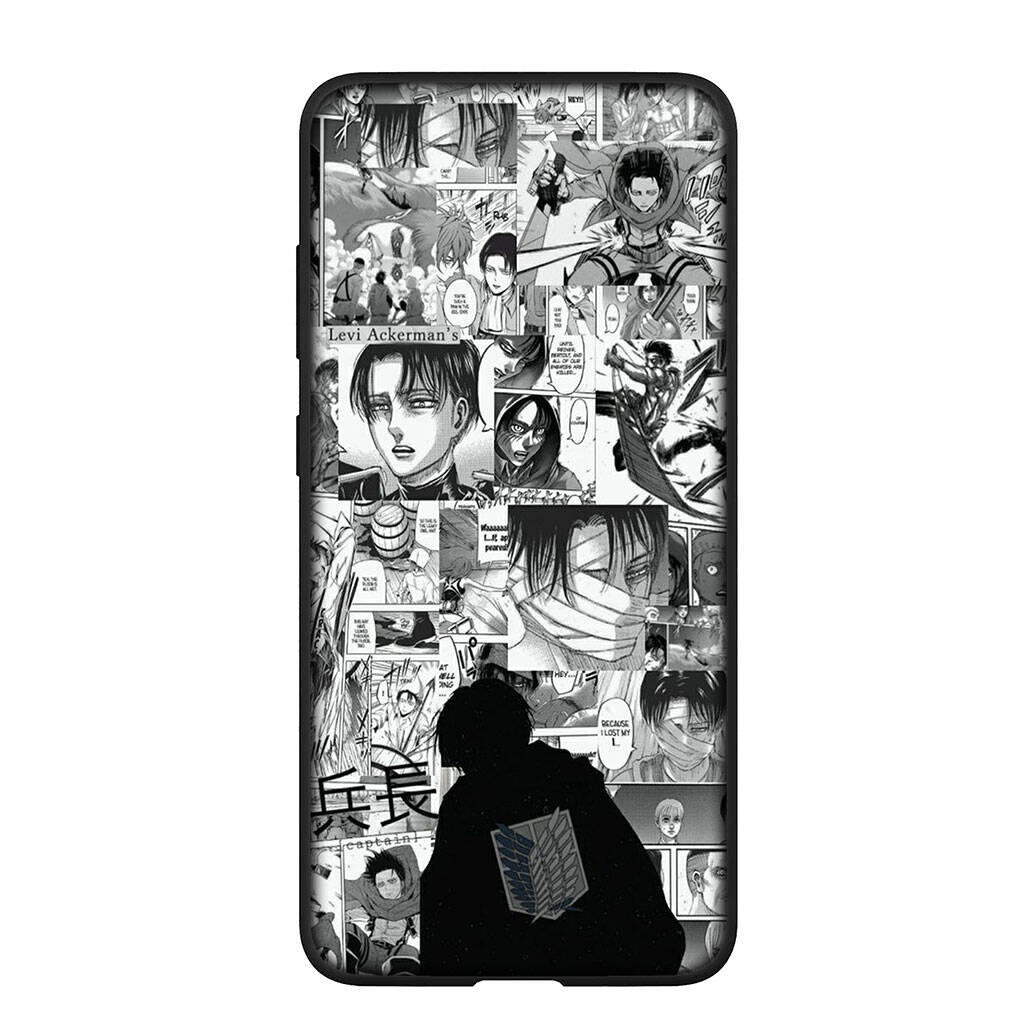 Чехол для Samsung Galaxy S25 S23 S22 S24 Ultra FE A05 A06 A15 A16 A36 A37 A35 A54 A55 A56 A57 A25 A26 A53 Комиксы Леви Атака Титанов Эрен Йегер Обложка