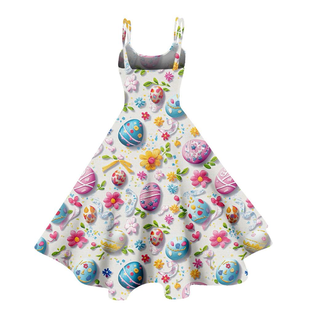 Women's Casual Fashion Print Sexy Off Shoulder Punk Retro Dress Retro Dress Dress