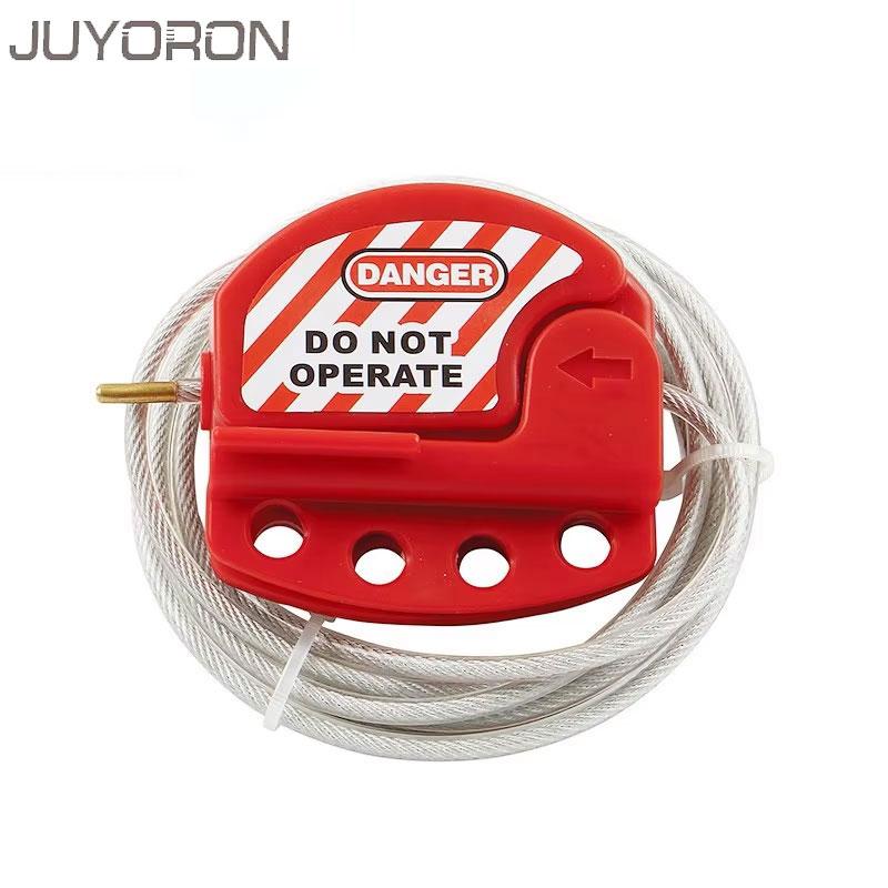 Industrial Adjustable Steel Cable Lock Universal Grip Cable Valve Lock with Nylon PA Insulation for Irregular Pipe Shutdown Mai 4