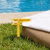 4Pcs Beach Towel Fixing Clip Stake, Windproof Outdoor Picnic Blanket Sand Spikes, Portable Blanket Holder Picnic Mat Clamps