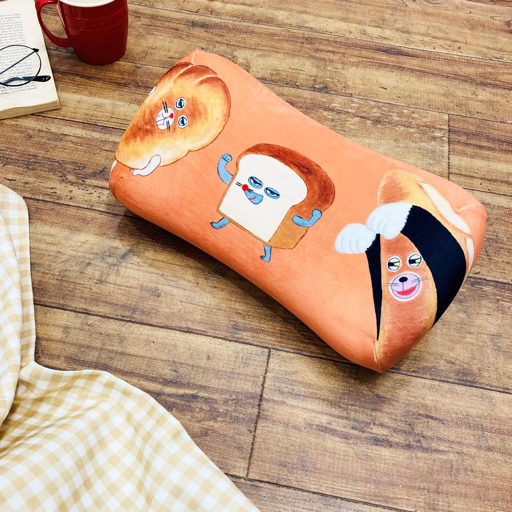 MORIPiLO Pan Robo подушка с эффектом памяти 16x33x8 см поддержка талии поддержка спины мягкая игрушка подушка коричневая Morishita 4621500