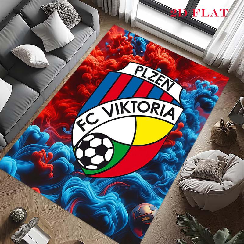 FC Viktoria Plzeň Carpet Rug for Living Room Bedroom Home Sofa Decoration,Kids play Nonslip Floor Mat