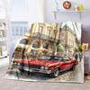 1PC Tractor Farmhouse Scene Blanket Soft Comfortable All Seasons Suitable Sofa Office Travel Festive Gift