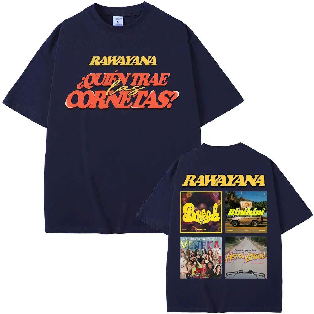 Hip Hop Tshirt Band Rawayana Music Album 2026 Graphic Print T Shirt Fashion Vintage Cotton Loose Crewneck Short Sleeve Unisex