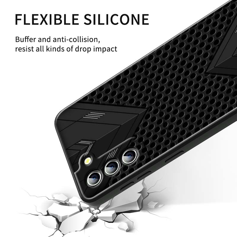 Черный чехол для телефона с резной плетеной текстурой Для Samsung Galaxy S26 S25 S24 S23 S22 S21 S20 Ultra Plus FE 5G Черный Мягкий ТПУ