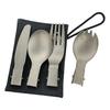 Folding Fork Spork Spoon Flatware, Easy to Clean Spork Fork Outdoor Camping Cutlery Suitable for Home, Offices, School