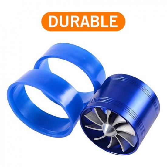 Universal 3In Turbo Cold Air Intake Hose Single Fan Turbonator Fuel Gas Saver
