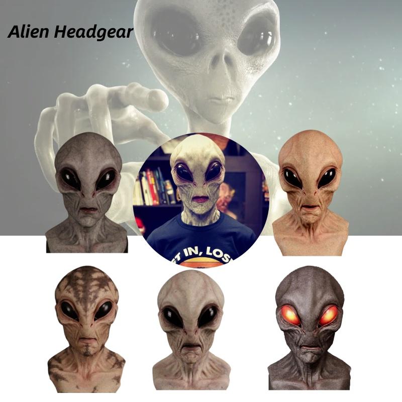 Halloween Alien Mask High-quality Latex Material For Realistic Look